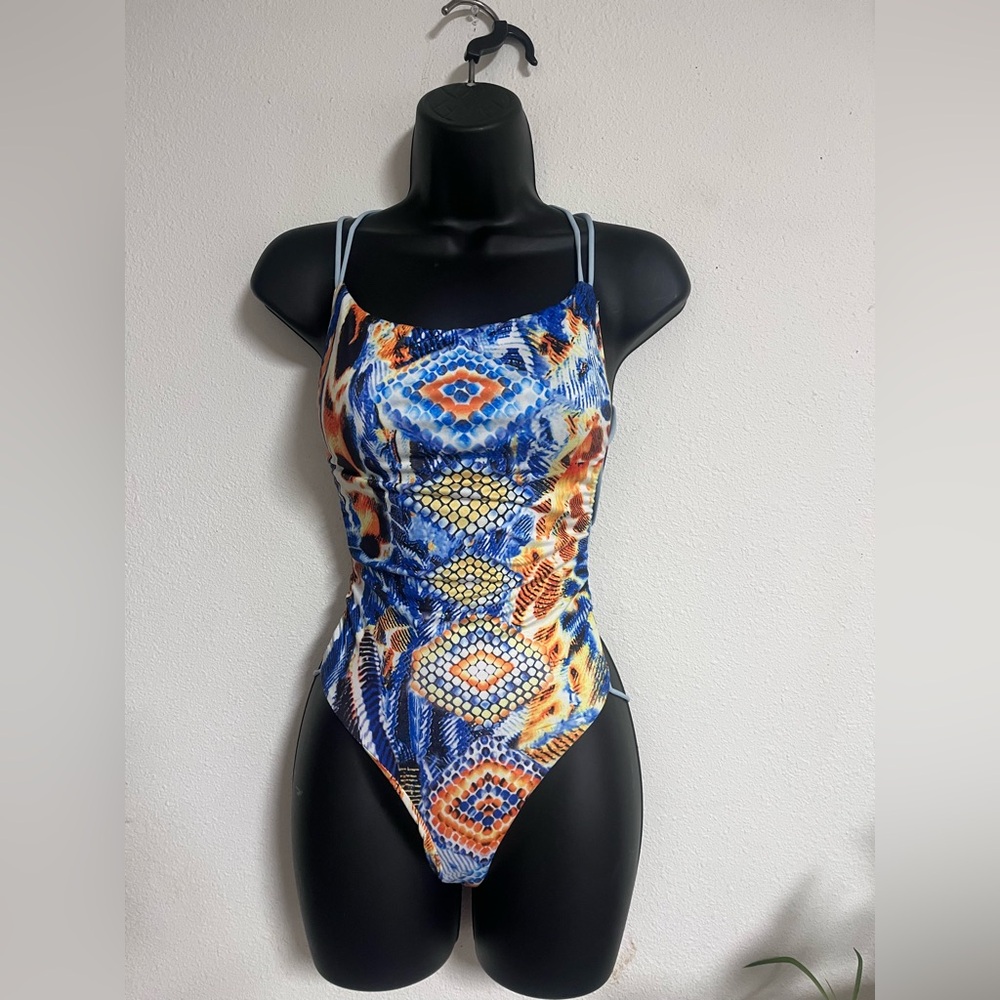 Colorful Geometric Print BodySuit